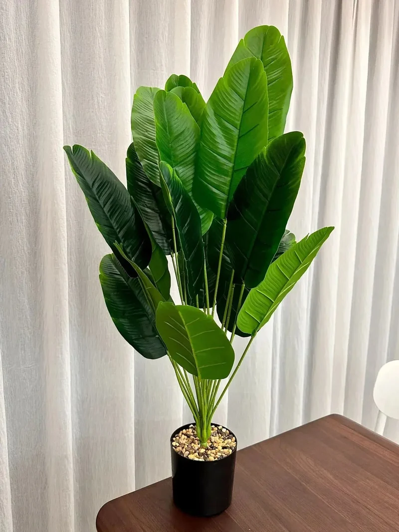 18 feuilles plantes artificielles