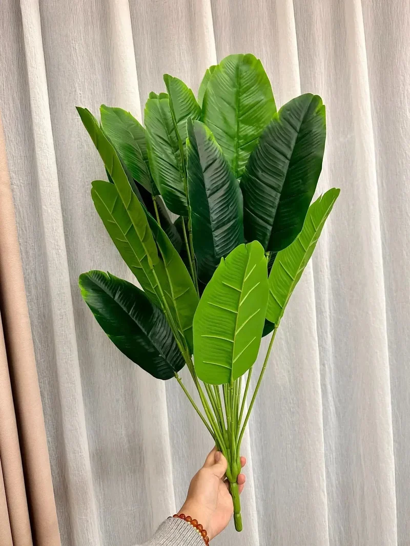18 feuilles plantes artificielles