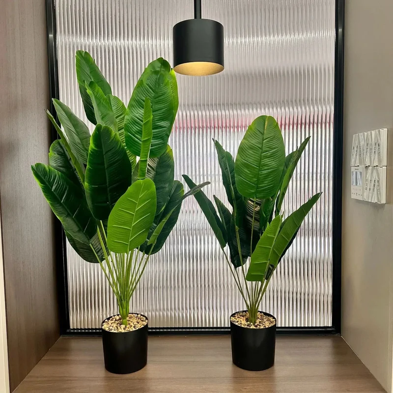 18 feuilles plantes artificielles
