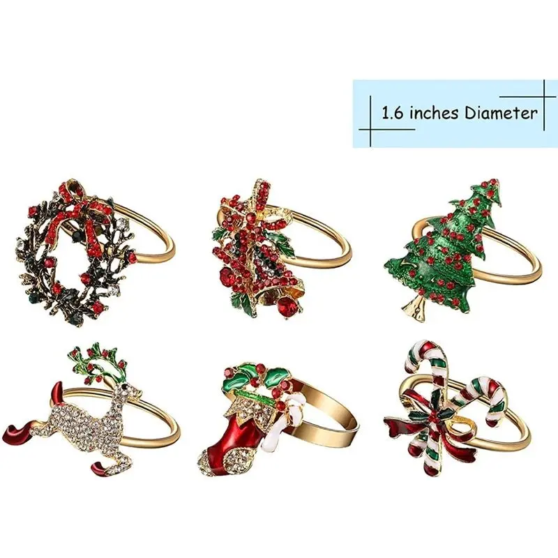 Ronds de Serviette de Noël, Porte-Serviette,