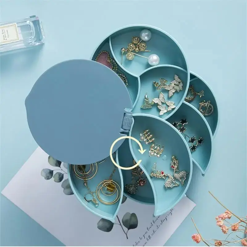 Présentoir à bijoux en plastique rotatif