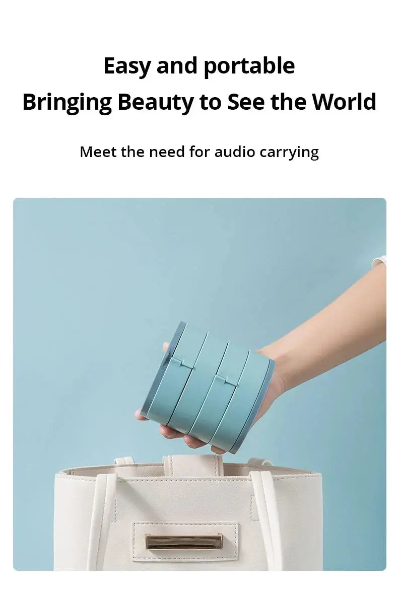 Présentoir à bijoux en plastique rotatif