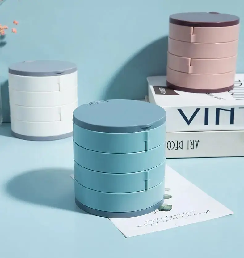 Présentoir à bijoux en plastique rotatif