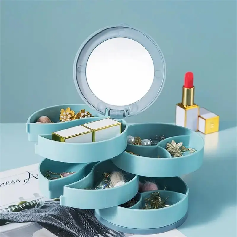 Présentoir à bijoux en plastique rotatif