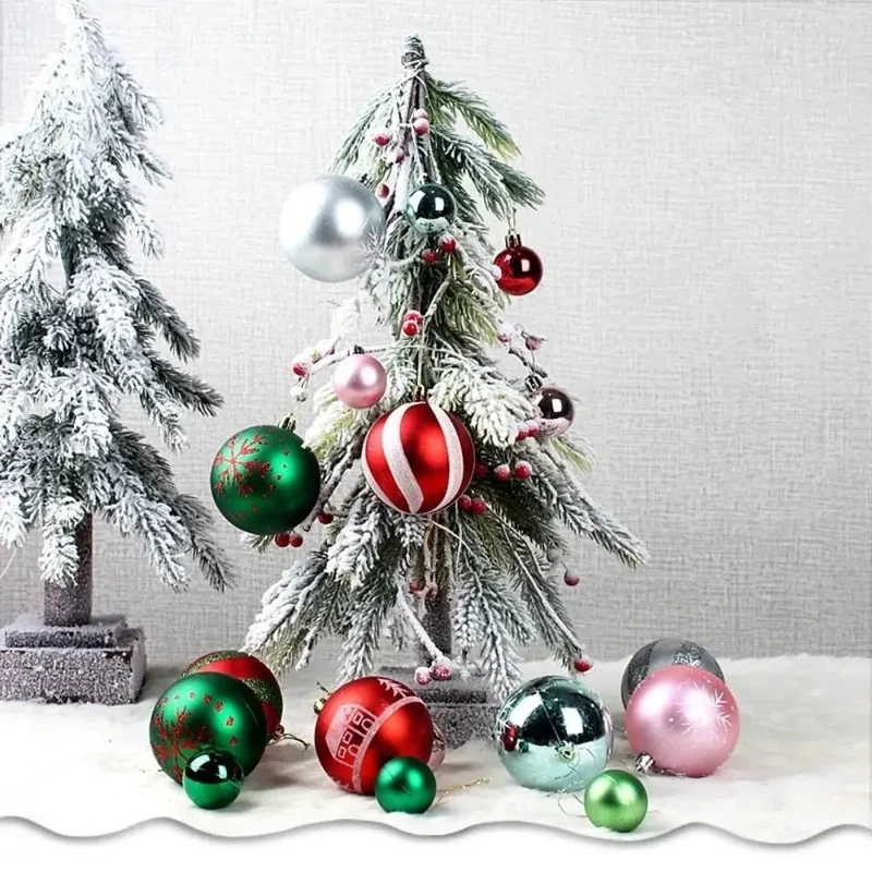 Boule de noël 3/6CM, 44 pièces