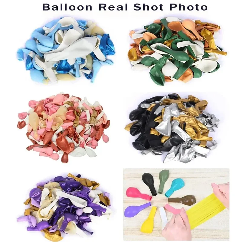 Guirlande de ballons noirs et dorés | Élégance