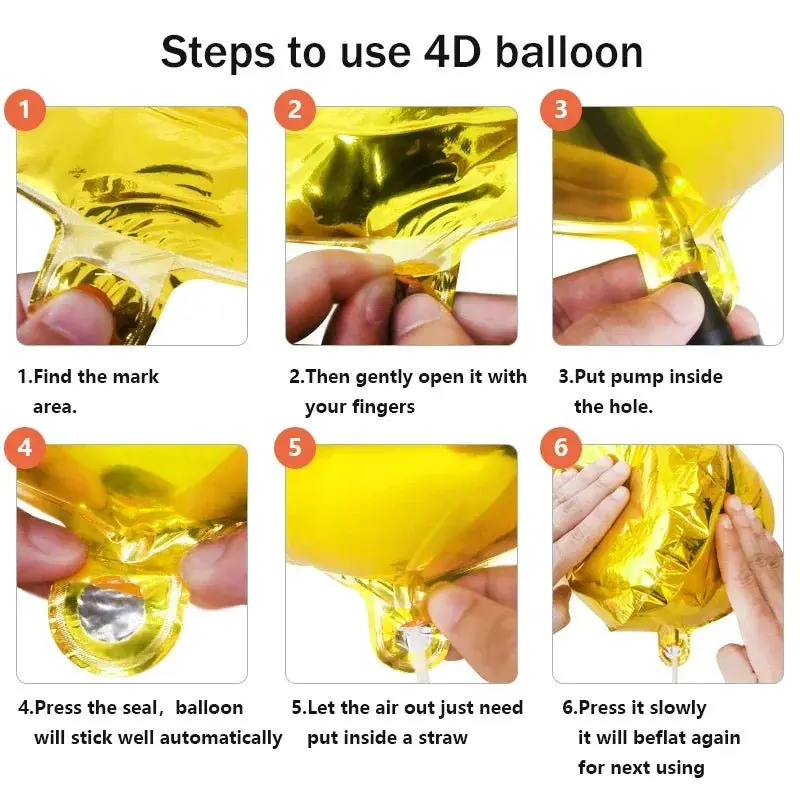 Guirlande de ballons noirs et dorés | Élégance