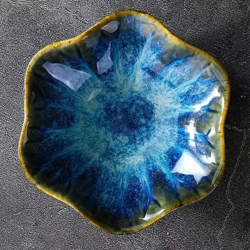 Plateau de rangement en céramique Lotus