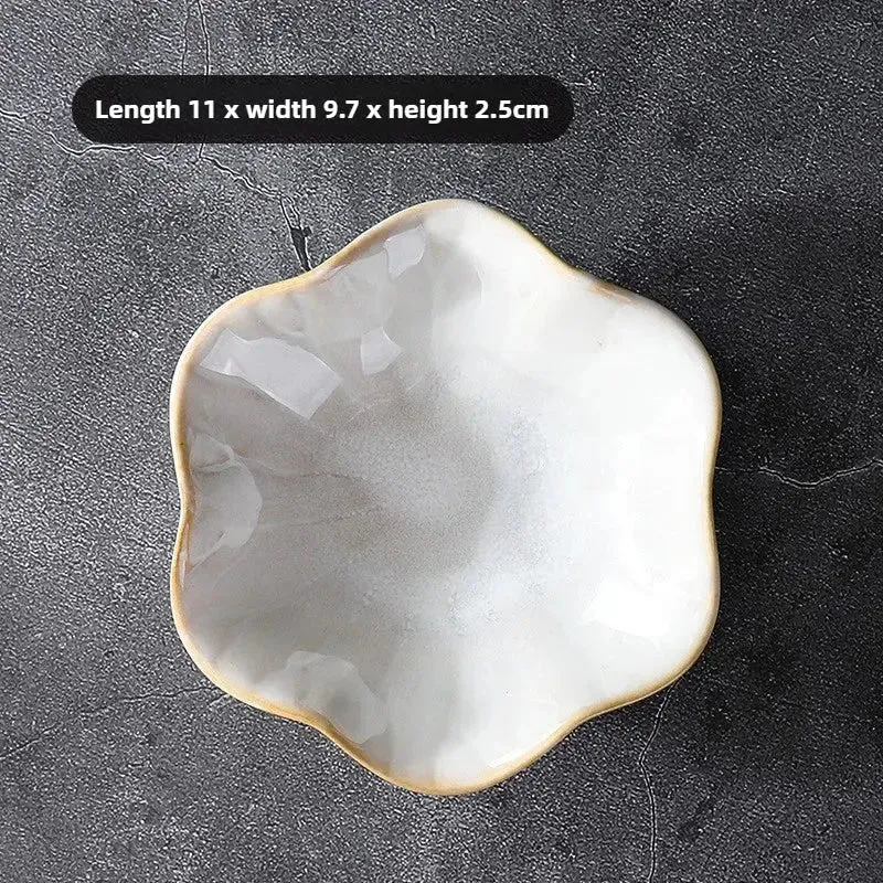 Plateau de rangement en céramique Lotus