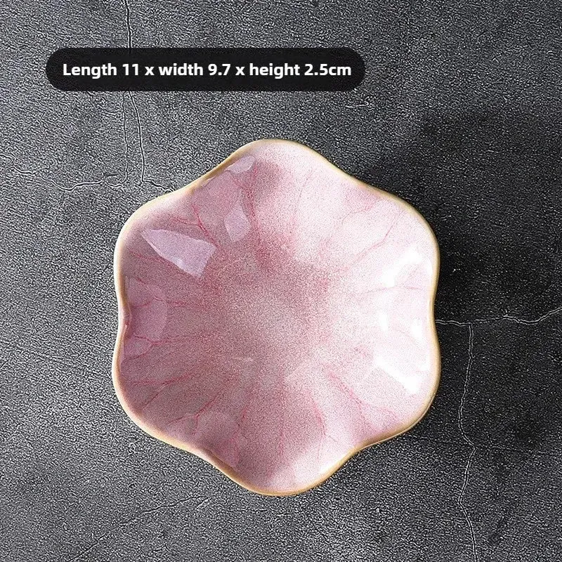 Plateau de rangement en céramique Lotus