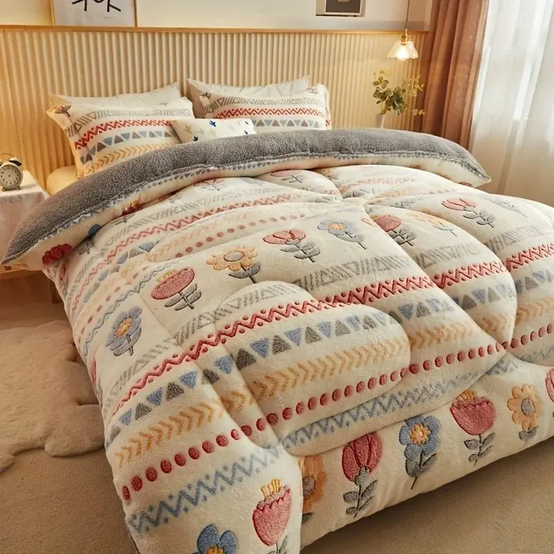 couette couverture épaissie chaude flanelle