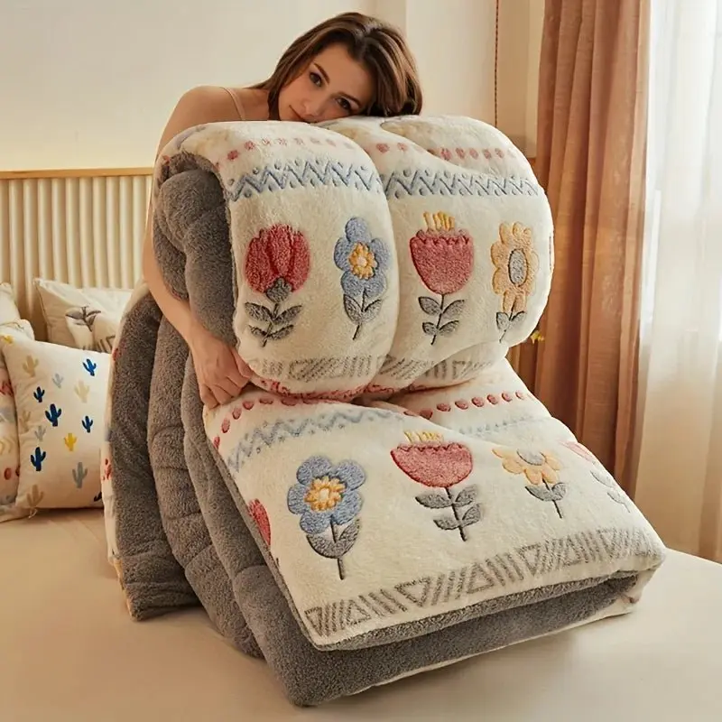 couette couverture épaissie chaude flanelle