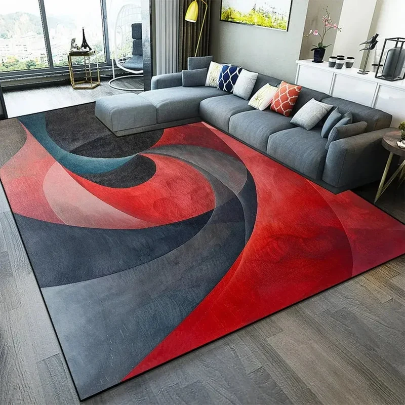 Tapis de salon géométrique de luxe