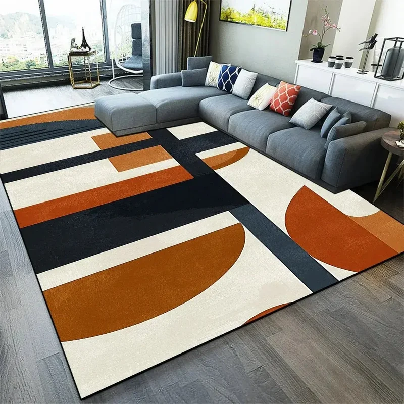 Tapis de salon géométrique de luxe