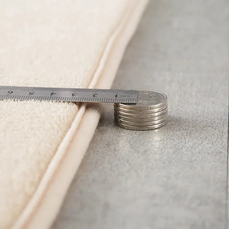 tapis en velours de corail de couleur unie,