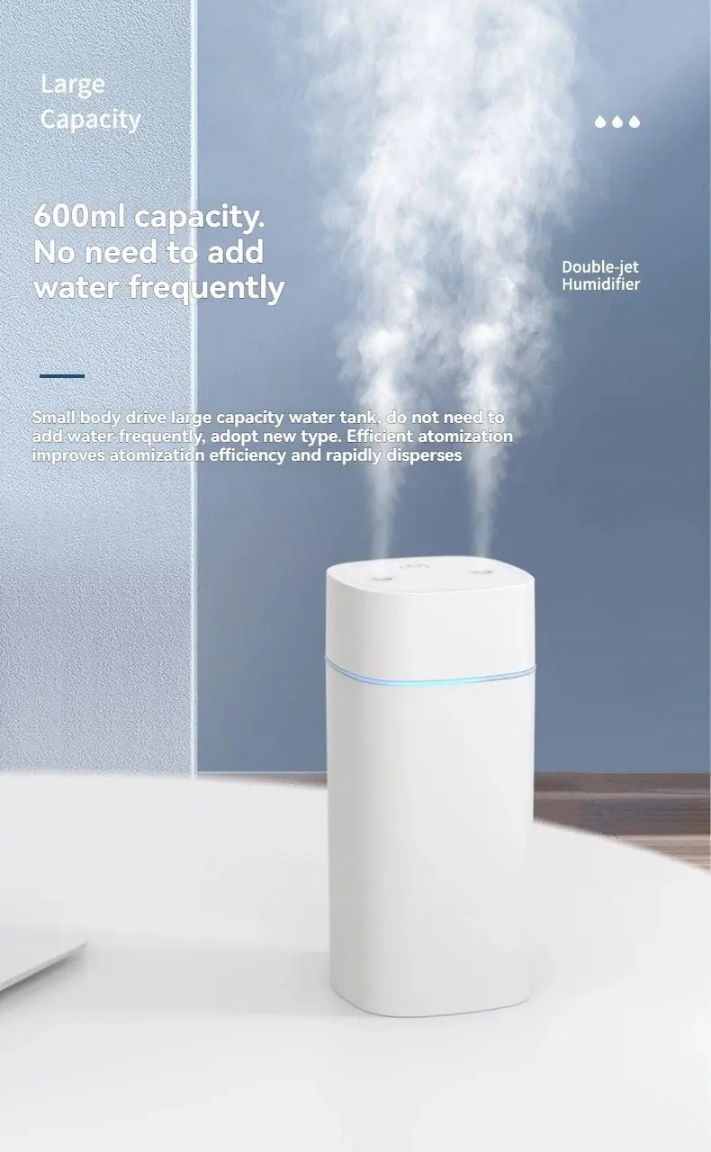Humidificateur USB Silencieux Double