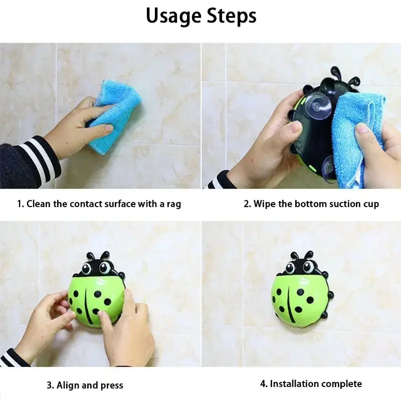 Porte-brosse à dents à ventouse mignon