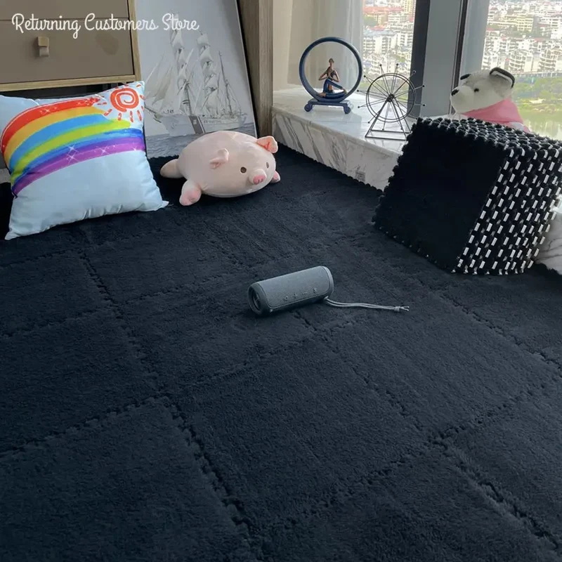 Tapis de jeu en peluche douce pour enfants