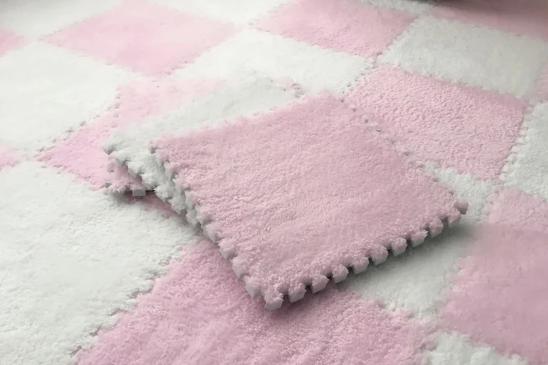 Tapis de jeu en peluche douce pour enfants