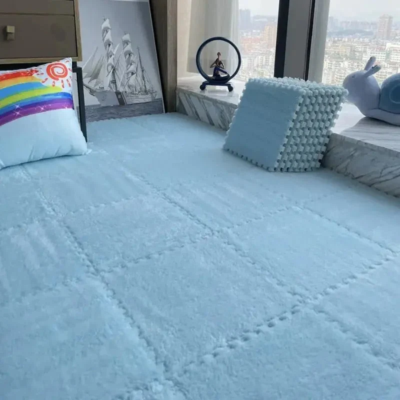 Tapis de jeu en peluche douce pour enfants