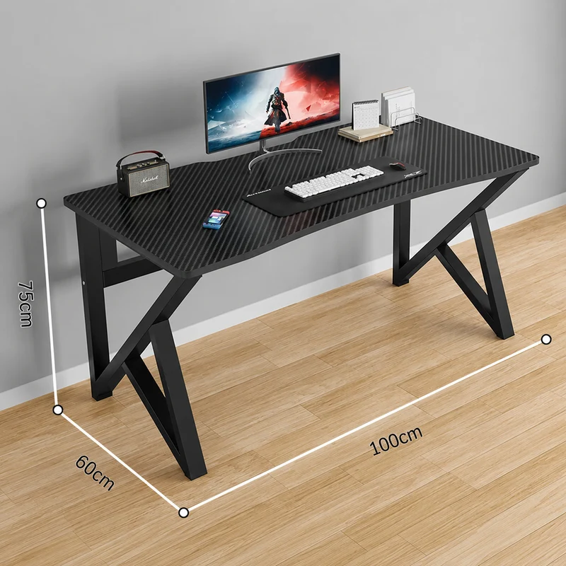 Table de Bureau Moderne en Bois et Fer – 100 × 60 cm