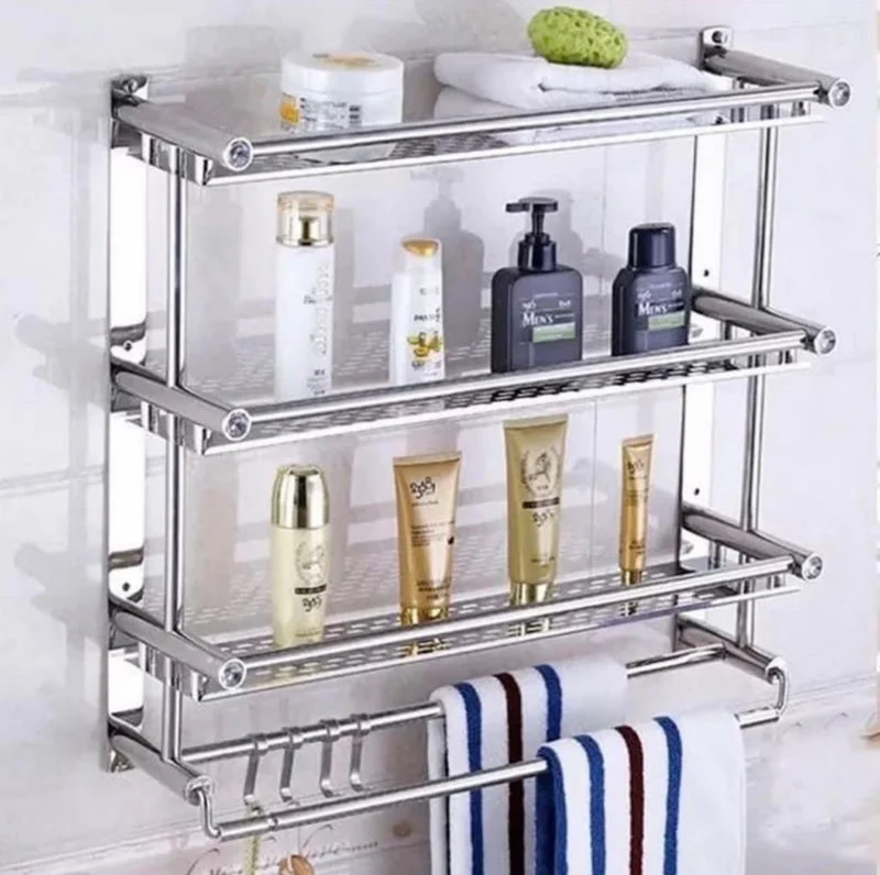 Support de rangement en inox 3 niveaux