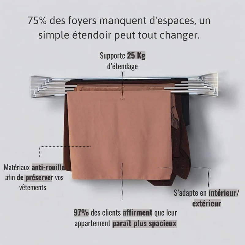 Notre étendoir invisible
