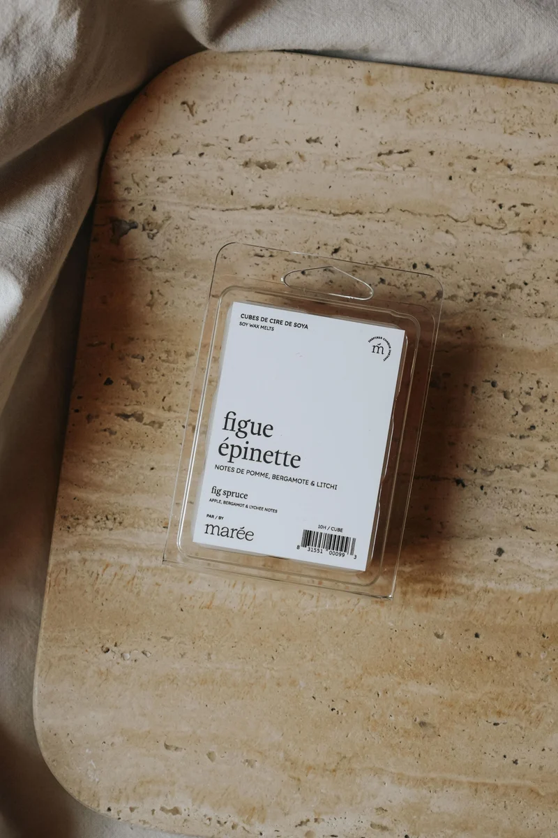 CUBES DE CIRE DE SOYA POUR DIFFUSEUR - Figue épinette