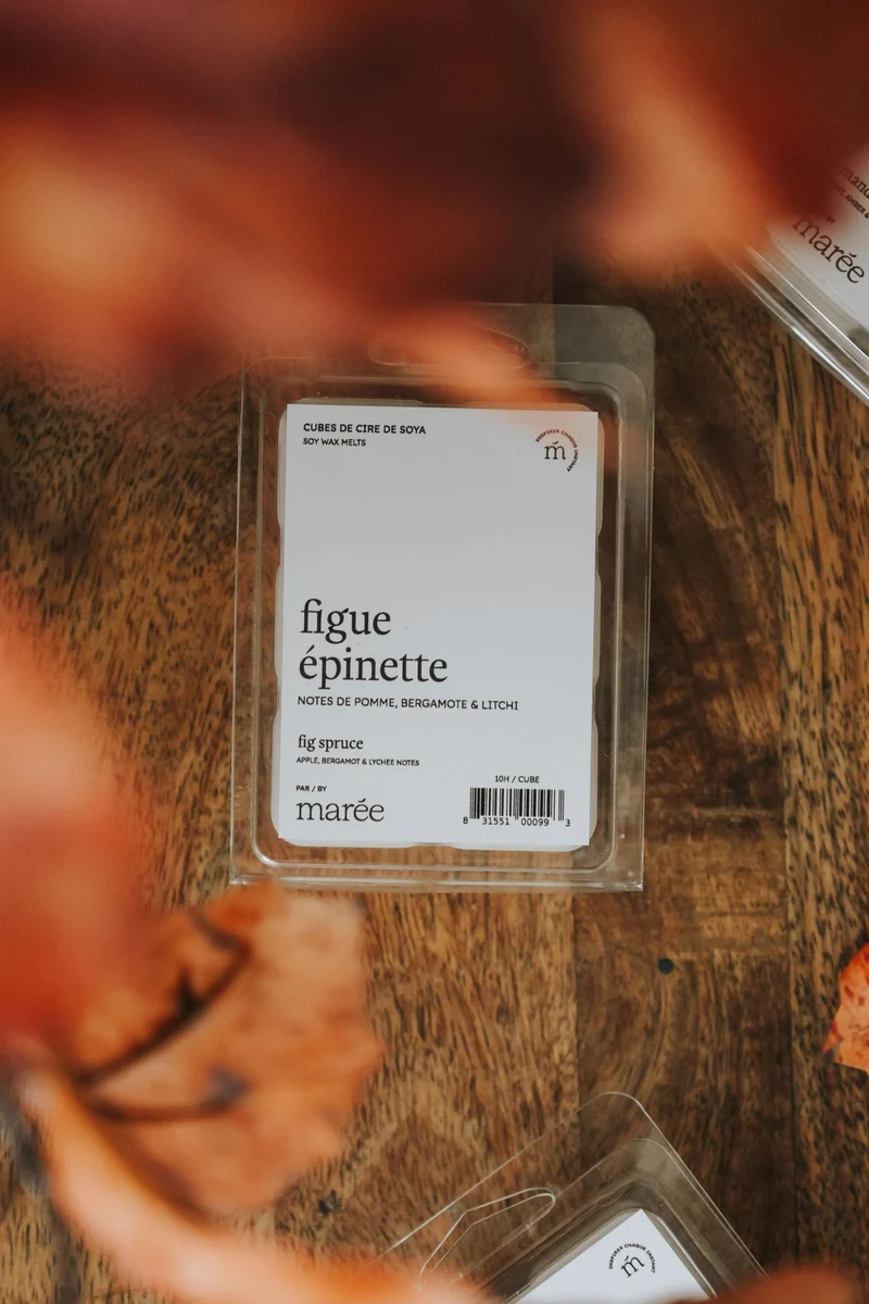 CUBES DE CIRE DE SOYA POUR DIFFUSEUR - Figue épinette