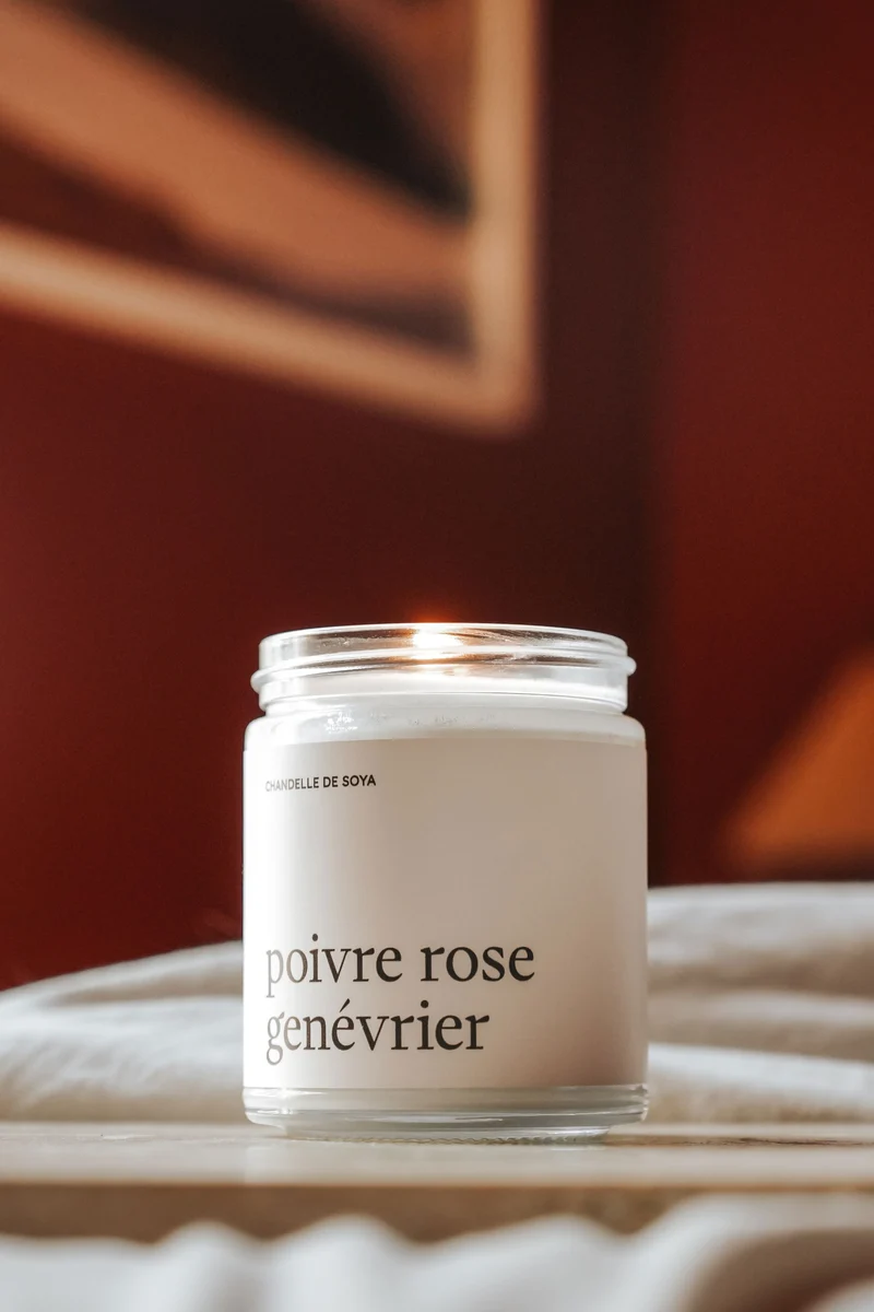 CHANDELLE DE SOYA - Poivre rose genévrier