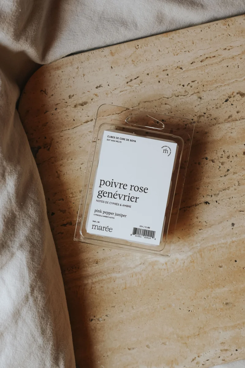 CUBES DE CIRE DE SOYA POUR DIFFUSEUR - Poivre rose genévrier