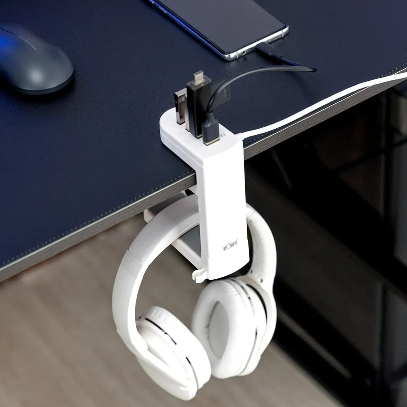 Support pour casque avec hub USB