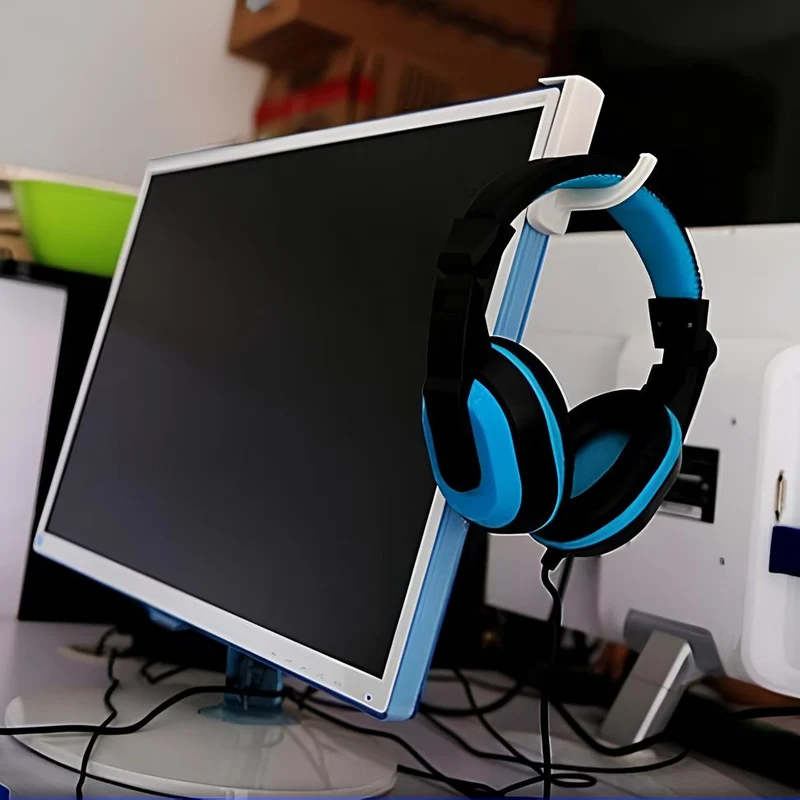 Support pour casque sur écran