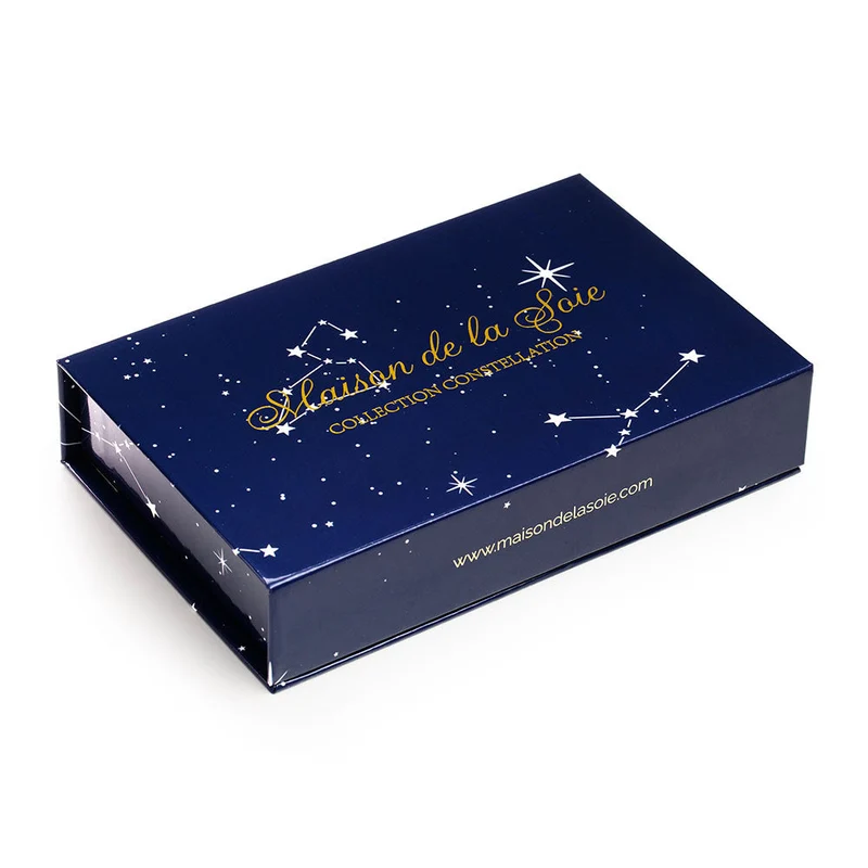Taie d’oreiller en soie motif Constellation