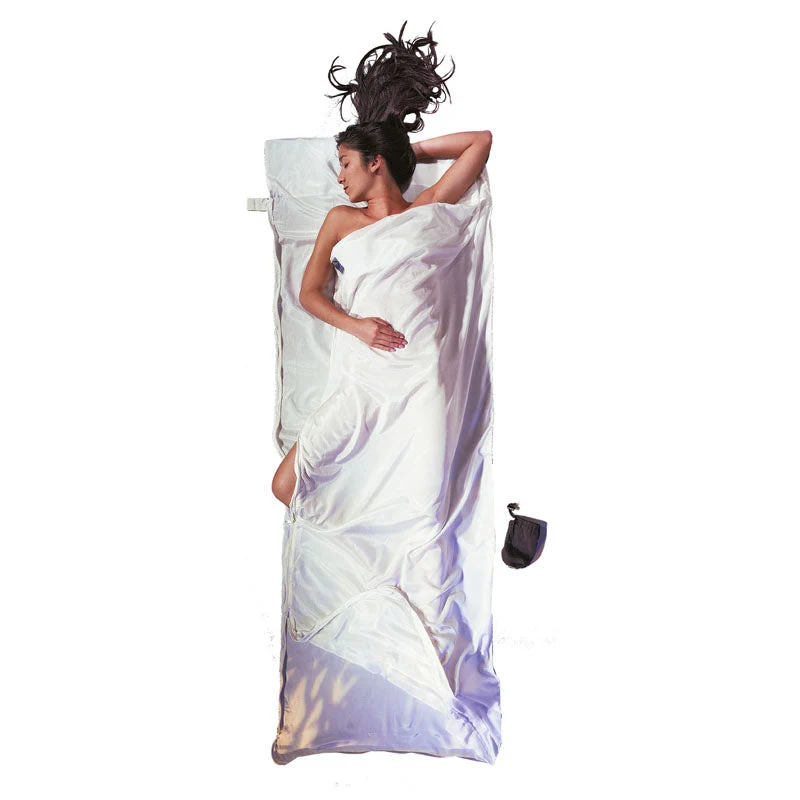 Drap de sac de couchage 100% soie Rectangulaire