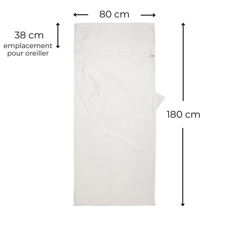 Drap de sac de couchage en soie enfant Silk Peak