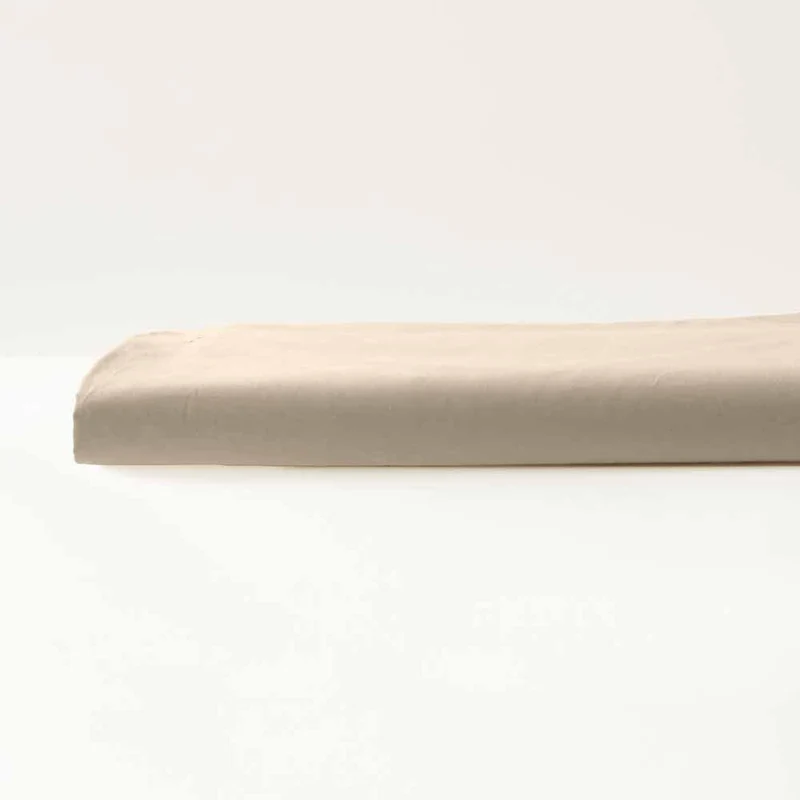 Drap housse satin 100% coton bio Signature Sable / 90X190 déclassé - MS163