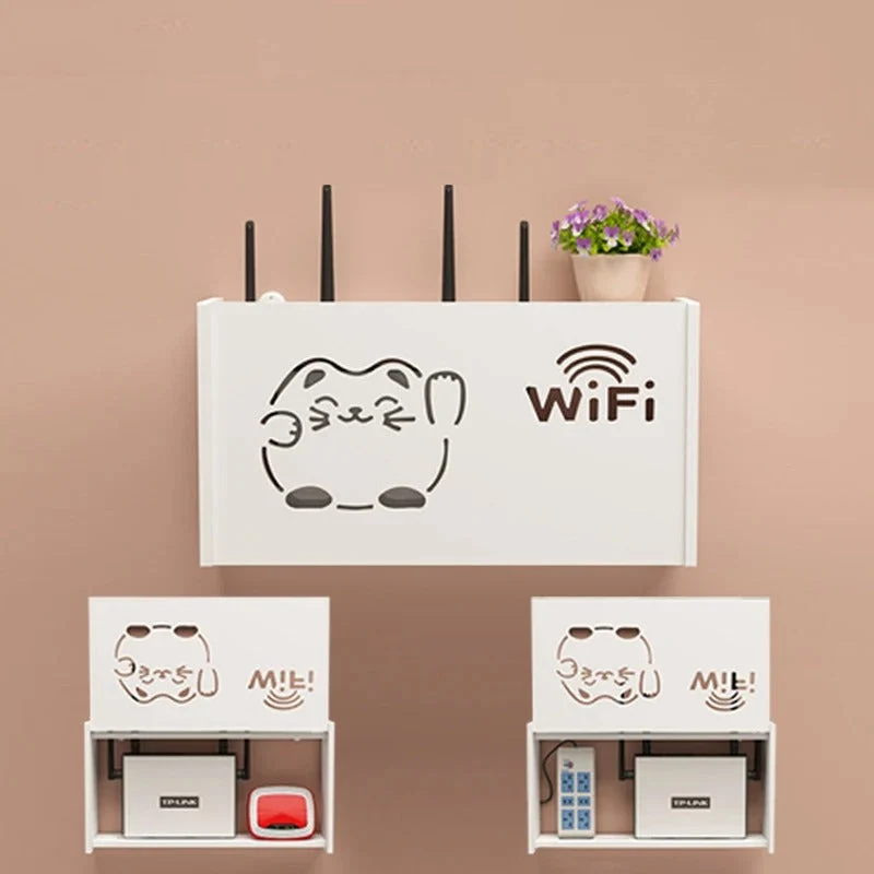 Rangement mural pour box internet
