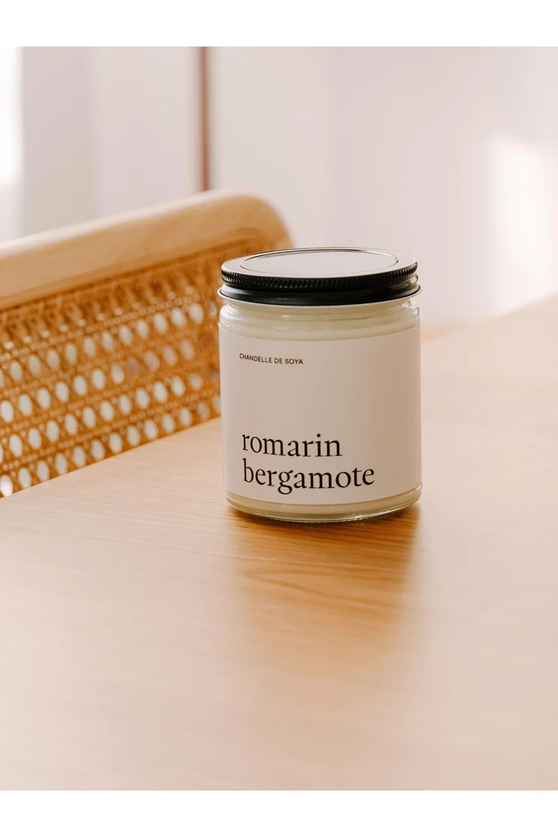 CHANDELLE DE SOYA - Romarin Bergamote