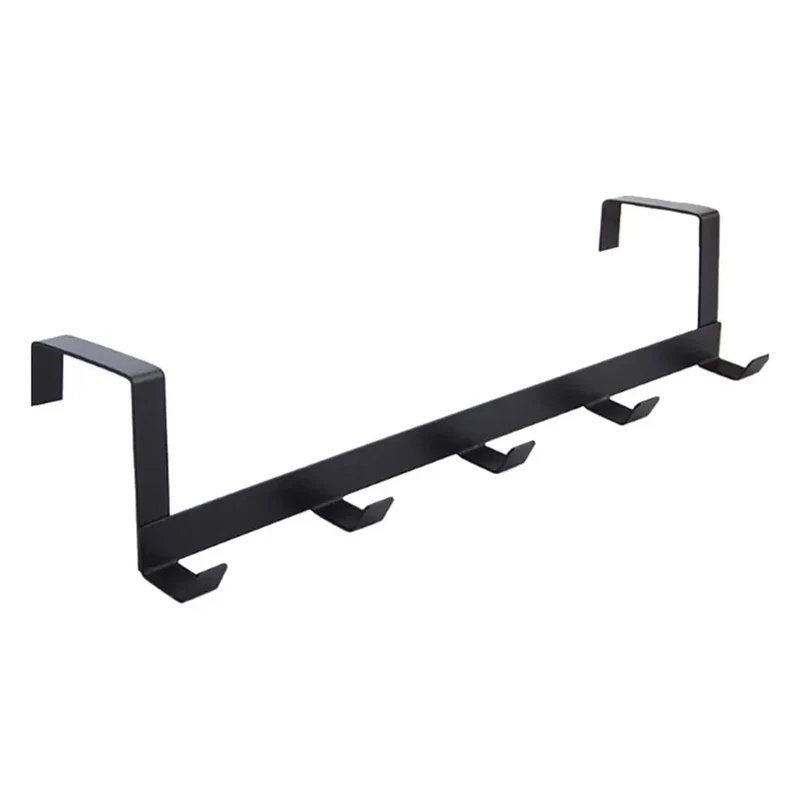 Porte-serviette sur porte en métal