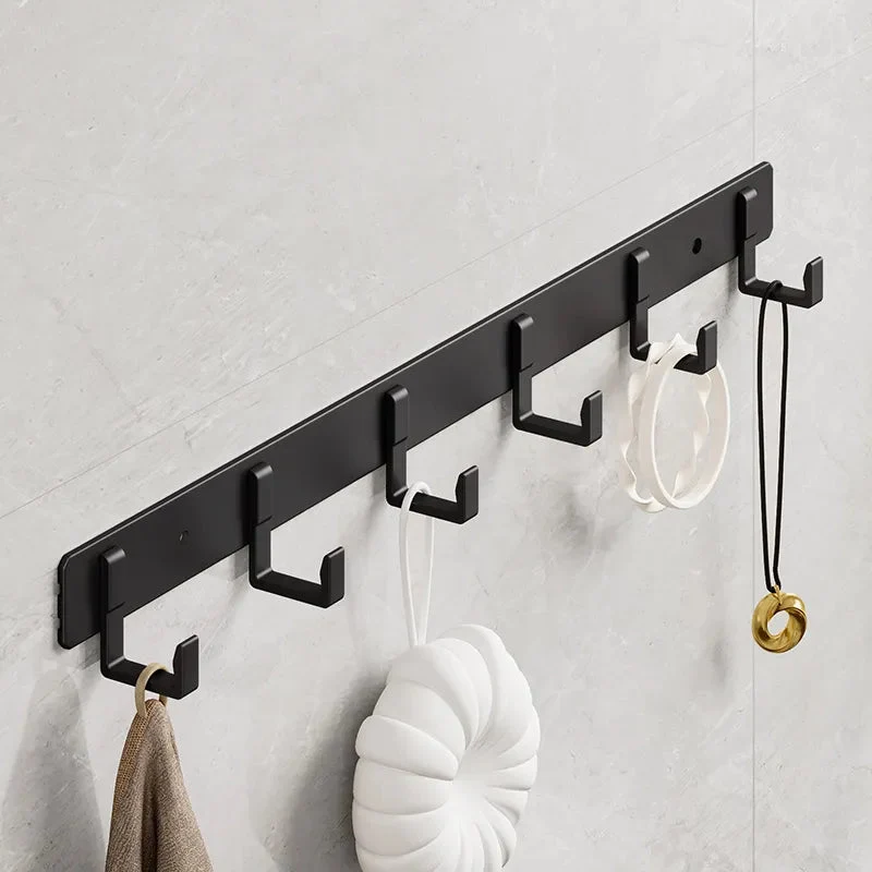 Porte-manteau mural noir