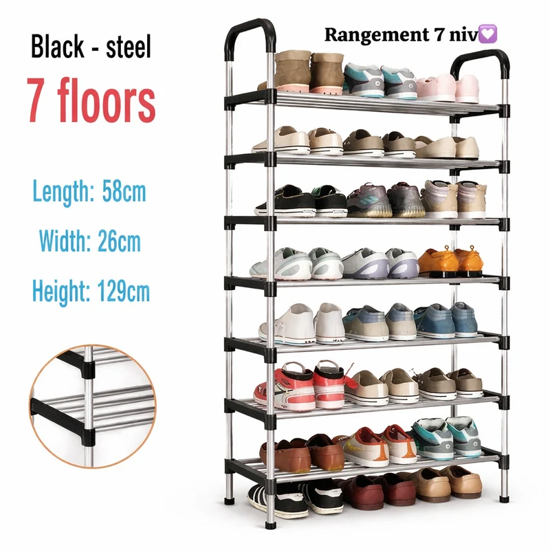 Rangement chaussures 7 niveaux