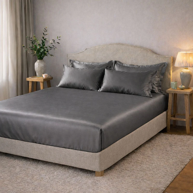 Drap housse en soie 22 mommes