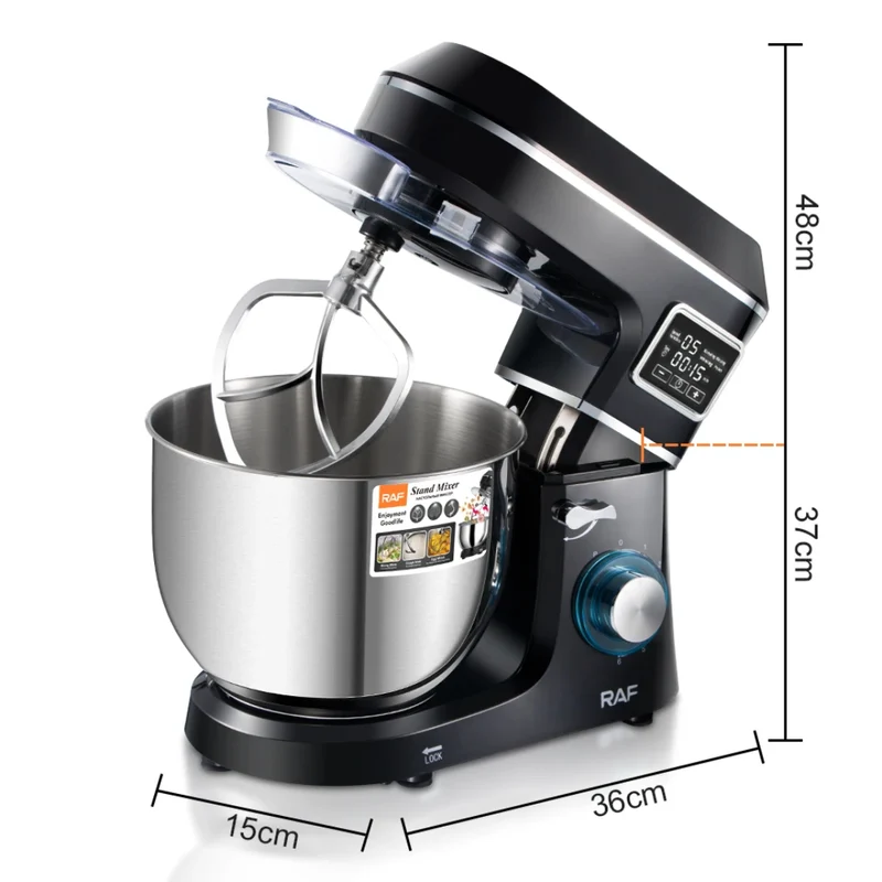 Robot Pâtissier Multifonction RAF – Bol Inox 5 L