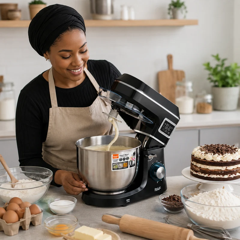 Robot Pâtissier Multifonction RAF – Bol Inox 5 L
