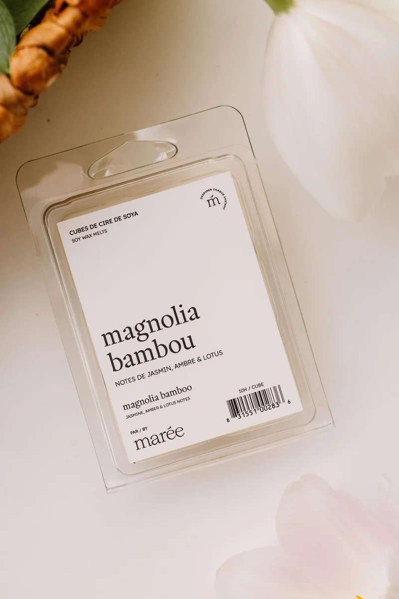 CUBES DE CIRE DE SOYA POUR DIFFUSEUR - Magnolia bambou
