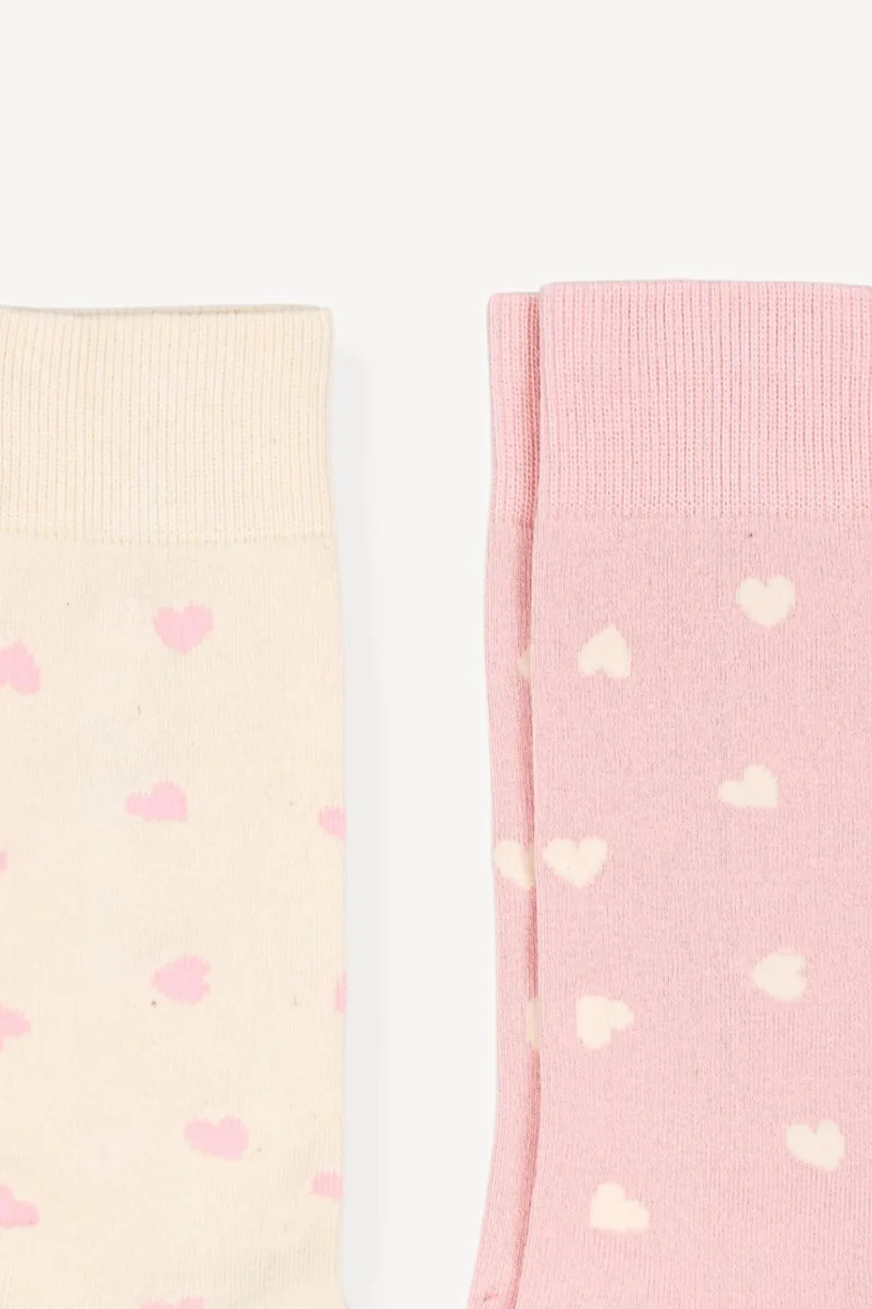 Ensemble de chaussettes - Coton Pima - Pokoloko - Petits coeurs