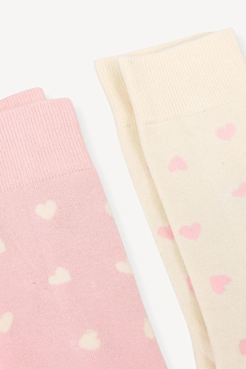 Ensemble de chaussettes - Coton Pima - Pokoloko - Petits coeurs