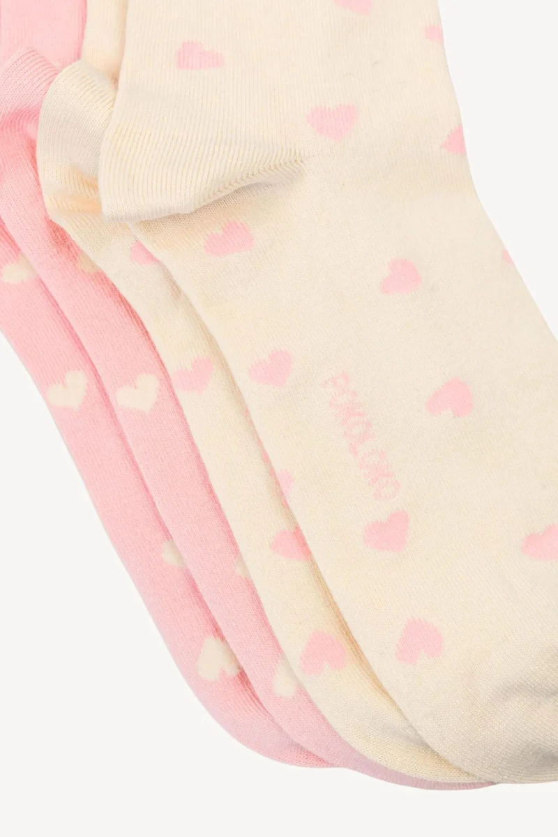 Ensemble de chaussettes - Coton Pima - Pokoloko - Petits coeurs