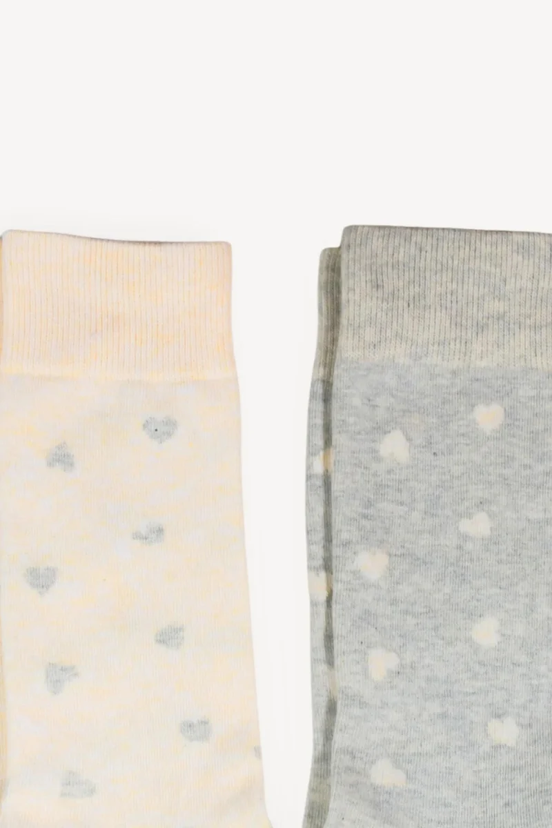 Ensemble de chaussettes - Coton Pima - Pokoloko - Petits coeurs